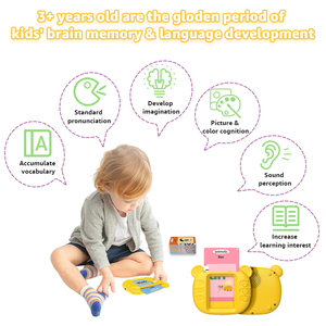 Personalizzare la lingua per bambini carte Cognitive elettroniche per l'apprendimento della macchina parlante Flash Card impara a leggere la macchina per l'apprendimento educativo - Product Image 2