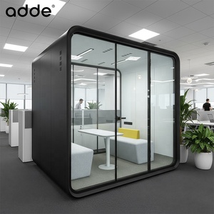 Văn Phòng Mới Xây Dựng Có Thể Tháo Rời Acoustic Văn Phòng Vỏ Bốn Chỗ Ngồi Kinh Doanh Hội Nghị Phòng Cách Âm Gian Hàng - Product Image 4