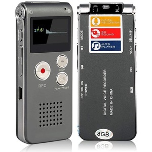 Grabadora de voz Digital, dispositivo de Audio activado para conferencias, reuniones, PQ138 - Product Image 1
