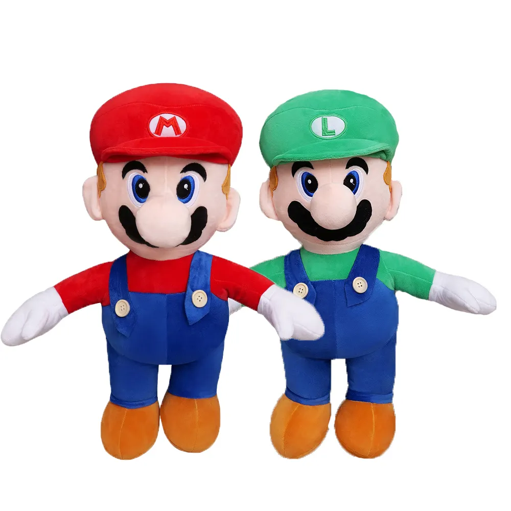 Commercio all'ingrosso Kawaii carino Super Mario Bros personaggio dei cartoni animati farcito peluche bambole per regalo per bambini