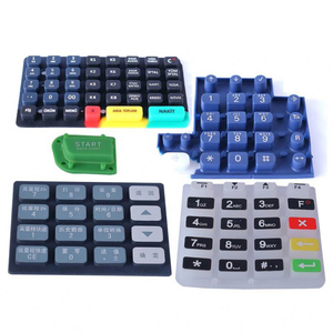 De goma de silicona numérico del teclado de membrana color botón interruptor de membrana - Product Image 1