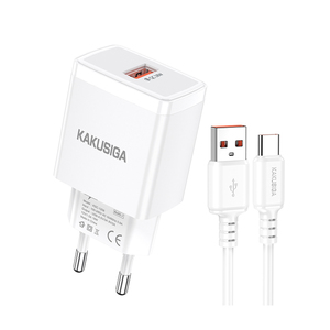 KAKUSIGA安いタイプC QC3.0シングルポート充電器セット充電器 (欧州標準) - Product Image 2
