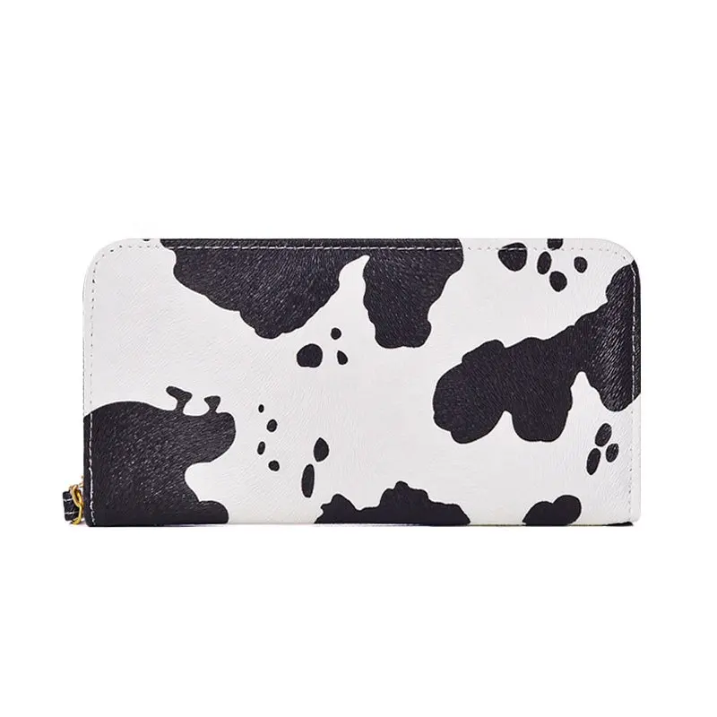 Dompet wanita warna-warni susu Fashion baru tas wanita tas Clutch kulit Pu mewah multilapis dompet panjang warna susu dan tas tangan