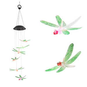 Cuerdas DE LUZ DE carillón de viento solar Luz colgante de jardín LED que cambia de color con cuerpo de PVC Idea de regalo de colibrí nominal IP65 - Product Image 3