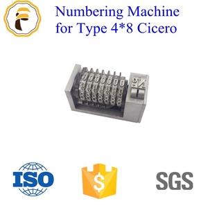 <strong>Code</strong> Numbering 7 Digital Flat Pressing Gold Steel Number Machine Self-adhesive 4X8 Cicero - Product Image 5