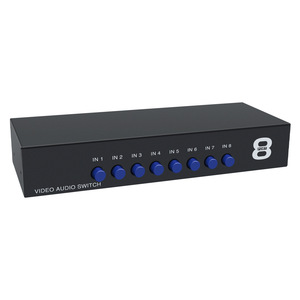 Conmutador de audio y video 8 en 1 salida AV Sharer RCA CVBS Lotus Stand Set-top Box - Product Image 1
