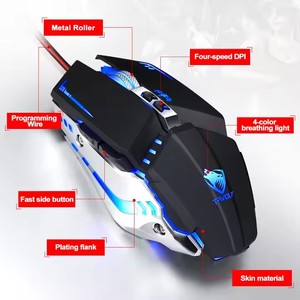2024 nuovo modello V7 Gaming LED Light 7D Mouse 6400DPI supporta la programmazione Macro Mouse cablato per Computer PC Gamer Mouse - Product Image 3