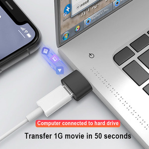 Otg Usb型C型母连接器到Usb 3.0型A公充电同步数据适配器 - Product Image 5