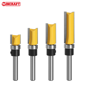 4pcs 1/4' Shank <strong>6mm</strong> Shank 2&quot; Flush Trim Router Bit Set with Bearing for Wood Template Pattern Bit Milling <strong>Cutter</strong> - Product Image 5