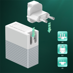 LDNIO 65W Mobile <strong>Charger</strong> A2620C P <strong>D</strong> (USB-C) <strong>Fast</strong> <strong>Charger</strong> + QC3.0 <strong>Fast</strong> <strong>Charger</strong> US/EU/UK Plug - Product Image 2