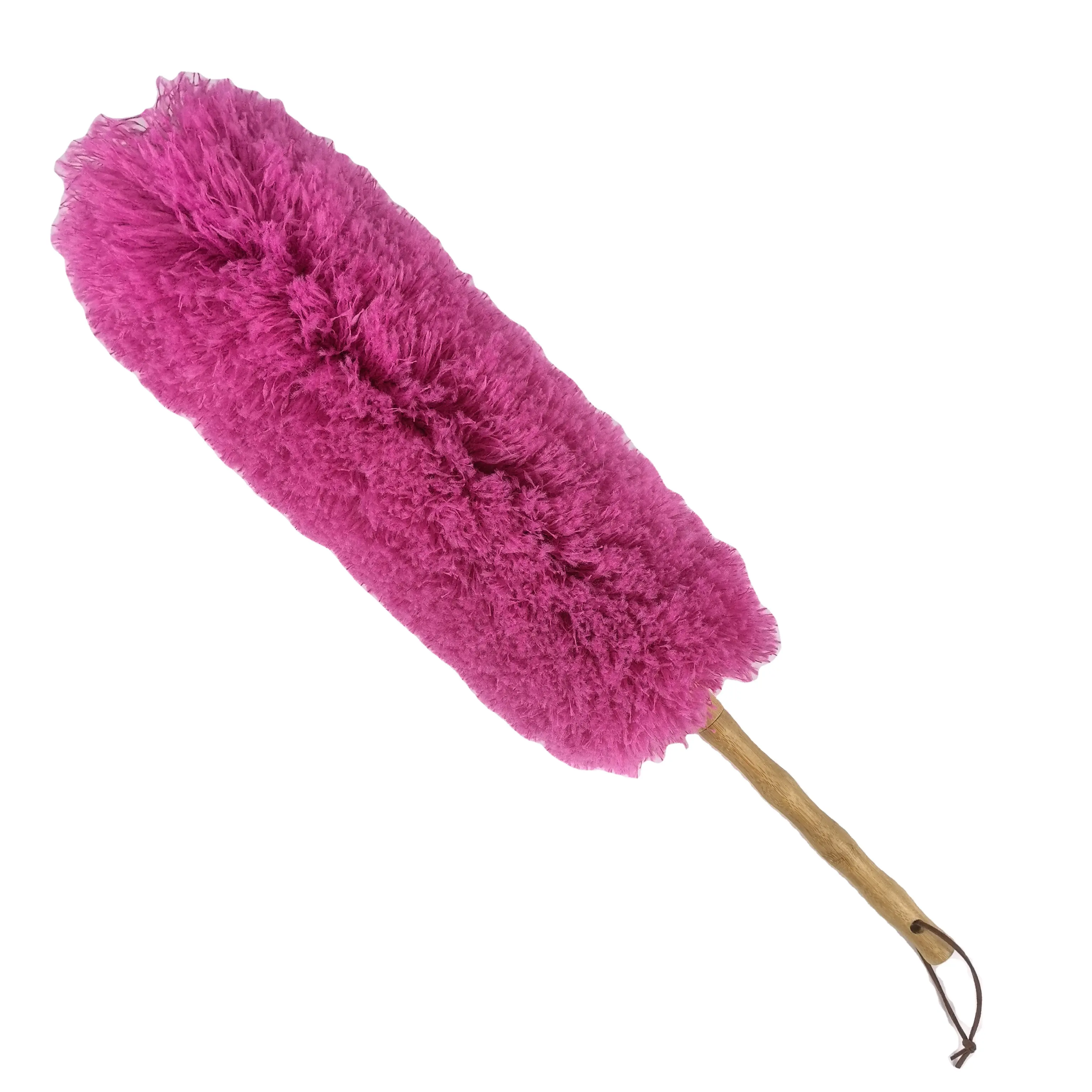 High Quality Feather Duster Wooden Handle Microfiber Duster for Household Cleaning