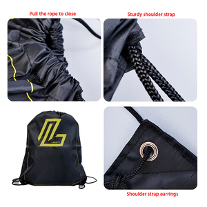 Professional Draw <strong>String</strong> Sack Pack With Logo Designer Custom Polyester Sport Drawstring Bags Custom <strong>String</strong> Backpack With Zipper - Product Image 6