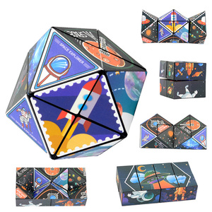 Infinity Magic Cube nuovo Puzzle Anti-Stress giocattolo di plastica con punta delle dita per lo sviluppo cognitivo decompressione della forma dello spazio per - Product Image 2
