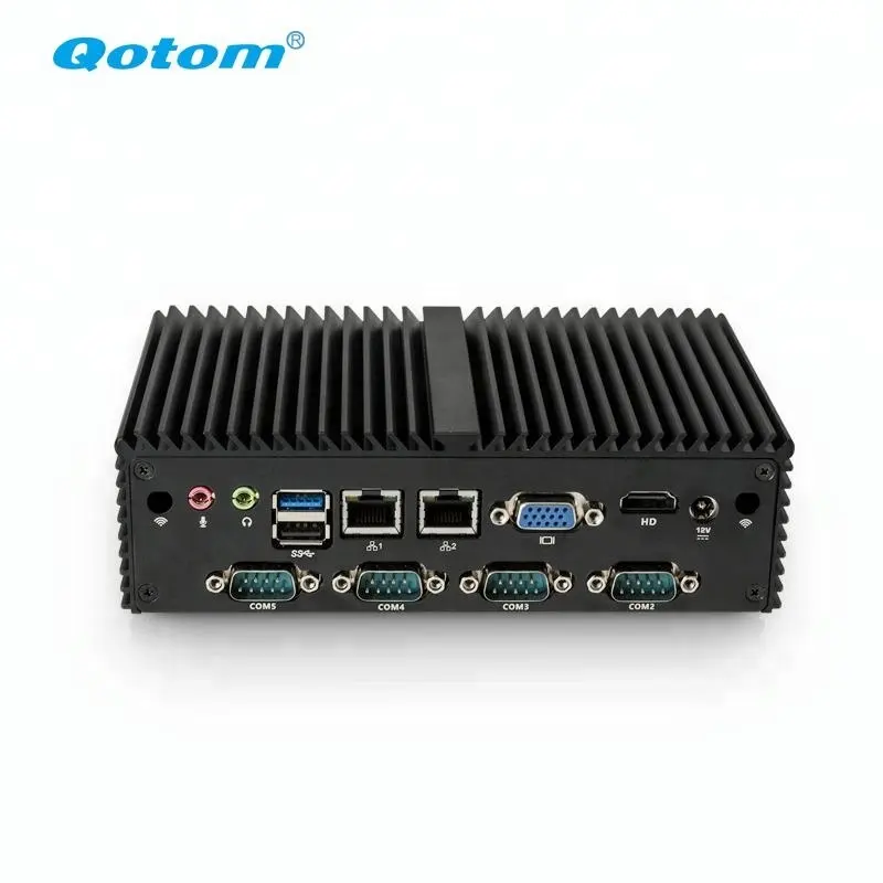 Mini pc, mini pc, qotom n2930 7 com computador industrial cliente fino micro 2 lan porta de desktop para windows 10 7, linux