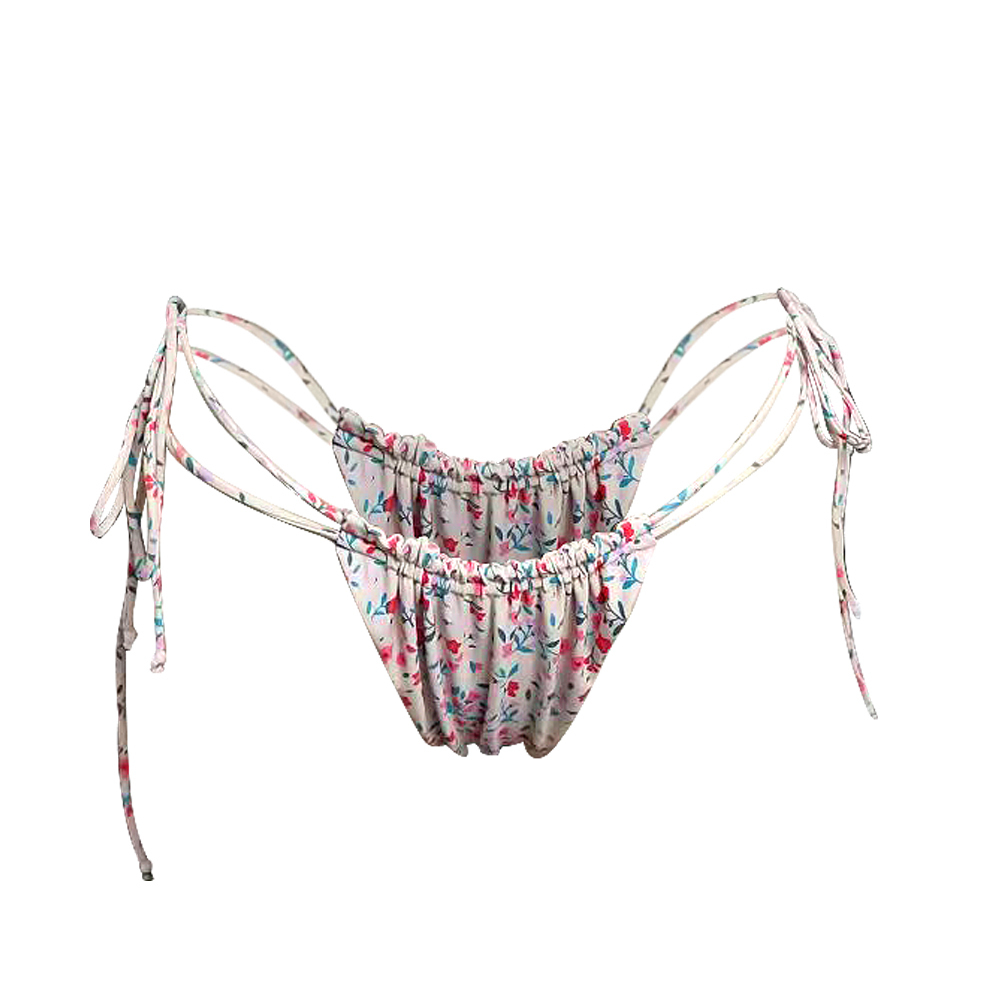 parte inferior con estampado floral rosa