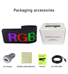 Letreros LED programable mensaje desplazamiento signo tablero ultrafino suave Flexible Led Panel coche pantalla para tienda - Product Image 6