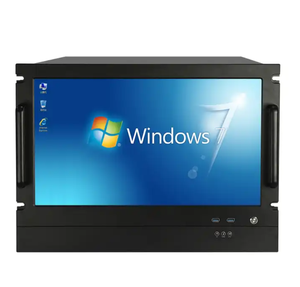 8U ATX ordenador LCD servidor caso AI servidor chasis con Panel táctil teclado plástico aleación de aluminio estilo con ventilador 8U Rack - Product Image 3