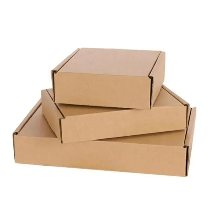Fabricantes de China, venta al por mayor, cajas de envío de cartón, embalaje de regalo, embalaje de caja de correo de papel Kraft corrugado