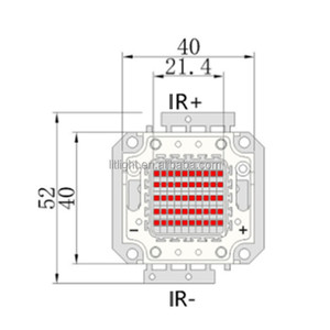Kare leadframe 4046 4040 çip koçanı diyotları led kırmızı yeşil mavi sarı sıcak/soğuk beyaz 20W-100W Z3C braketi 4640 yüksek güç LED dizisi - Product Image 6