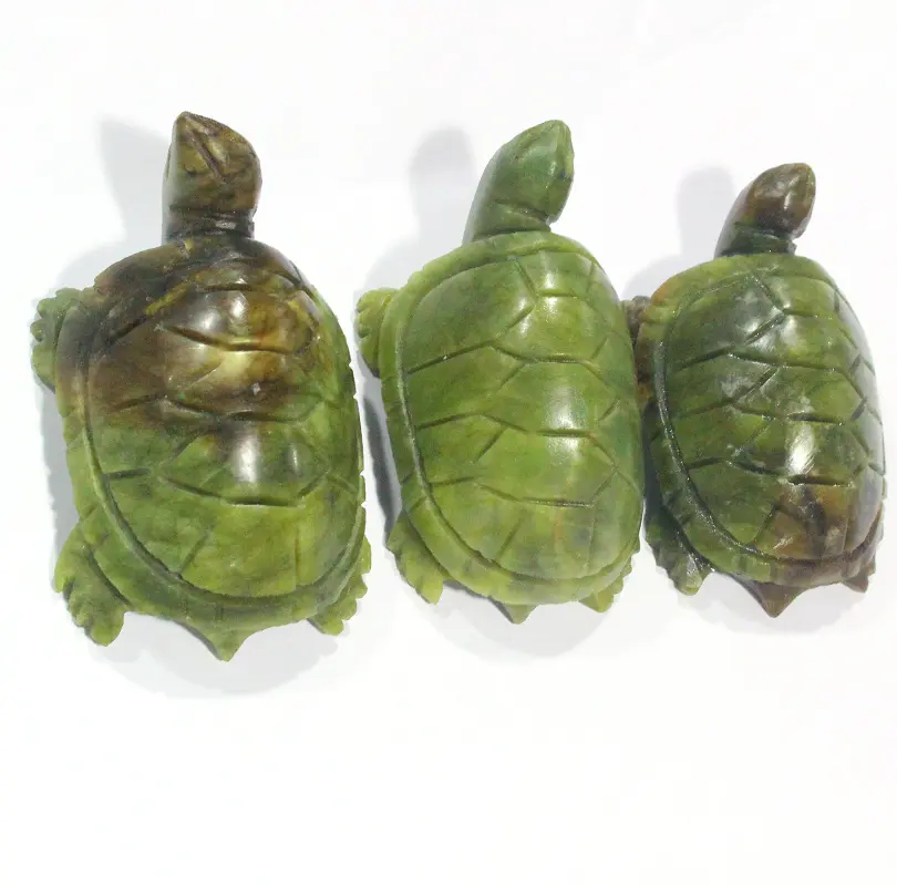 Tortue en jade hsiuwen naturelle, mini tortue à eau, gravure à la main, vente en gros,