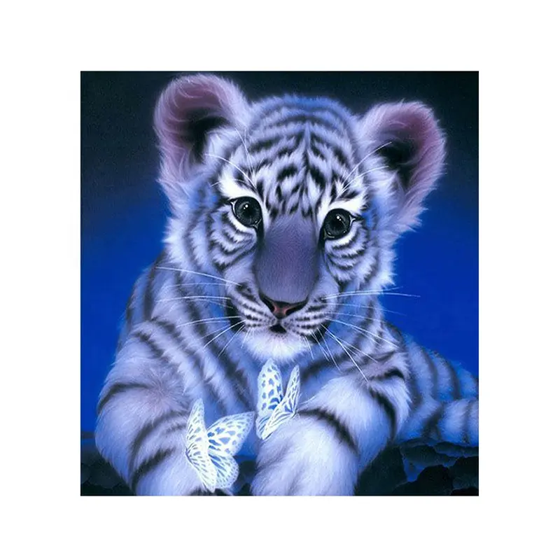 Commercio all'ingrosso 5d diamond painting kit animali ab diamond painting trapani diamante cristallo pittura tigre