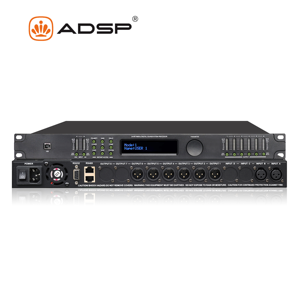 2 in 6 Out Controller Processeur Professional Delay Dj Sound System Digital Speaker Management DSP Crossover Audio Processor - Product Image 1