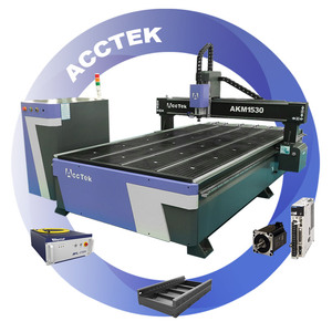 Máquina de 3 eixos do router 1530 do CNC do sistema de controle Mach3 com para o sinal acrílico da madeira compensada do MDF