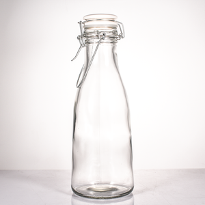 Infrangibile contenitore conico da 1 litro da 33 once, tappi in ceramica fantasia da 1 litro, altalena, bottiglie di vetro con manico per il trasporto