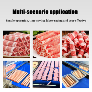 Mới công nghiệp-lớp 304 thép không gỉ thương mại đông lạnh thịt <span class=keywords><strong>Slicer</strong></span> với điều chỉnh độ dày và hoạt động tự động - Product Image 6