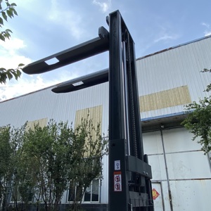 Fábrica al por mayor 1 tonelada 1,5 toneladas apilador elevado Material transporte plataforma semiautomática apilador de contenedores - Product Image 2
