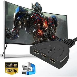 <strong>3</strong> Port for HDMI Video Switcher <strong>Splitter</strong> 1080p 4K <strong>Output</strong> <strong>3</strong> Inout 3x1 Audio &amp; Video Accessories