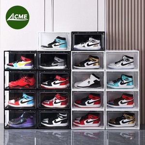 Bán buôn dày <span class=keywords><strong>Acrylic</strong></span> giày lưu trữ hộp chống bụi chống ẩm trong suốt container dễ dàng lắp ráp vật nuôi bao bì nhựa - Product Image 4