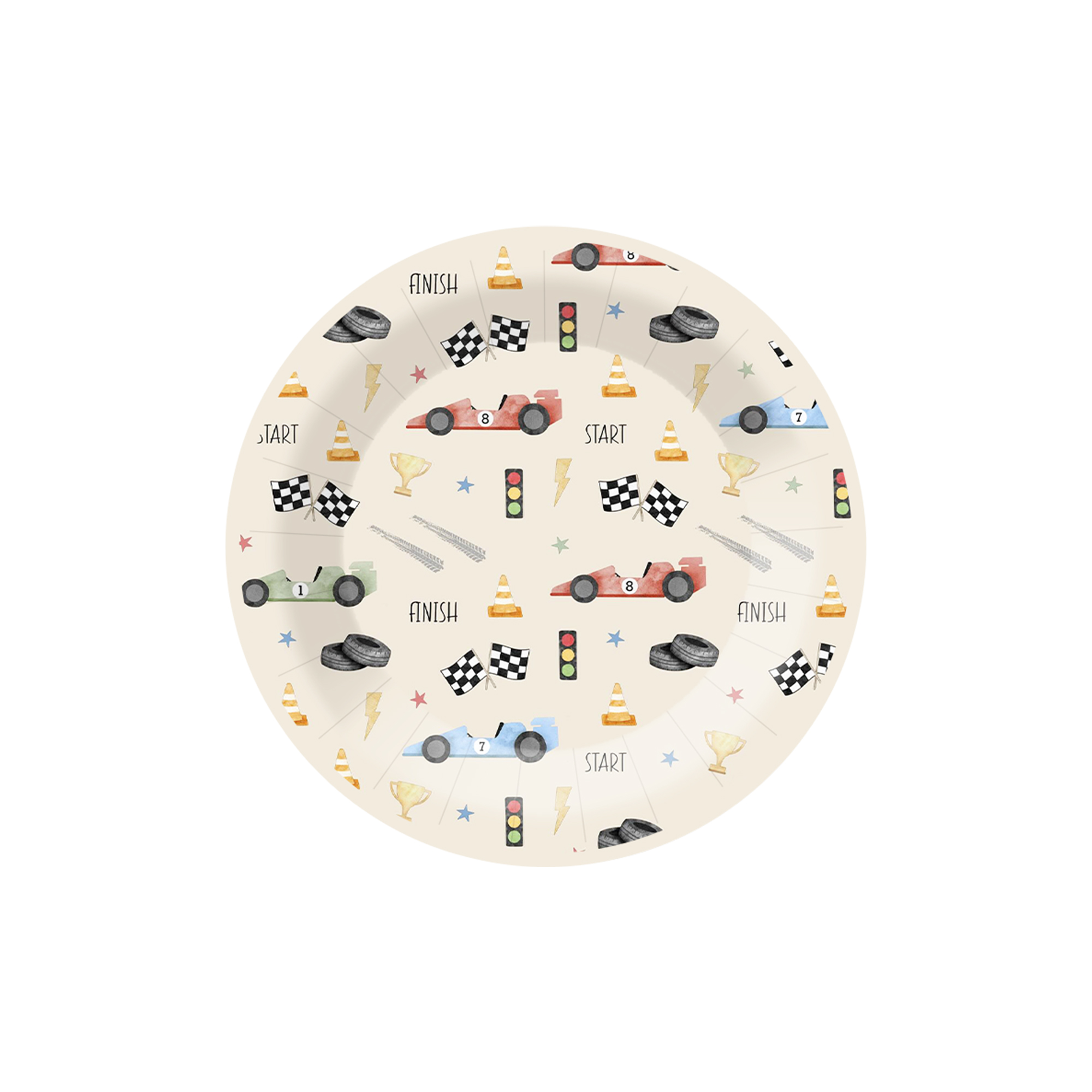 Plato de papel de 7 pulgadas * 8 unidades
