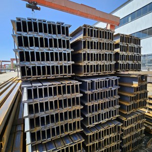 H kirişler çelik yapı için ASTM Q235B Q345 can işlenmiş ve H kirişler galvanizleme için mühendisliği siteleri