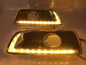MRD สำหรับ Chevrolet MALIBU 2012 2013 2014 201ไฟวิ่งกลางวัน DRL ที่มีสัญญาณไฟเลี้ยวสีเหลืองและไฟสีฟ้าน้ำแข็งสามฟังก์ชั่น - Product Image 3