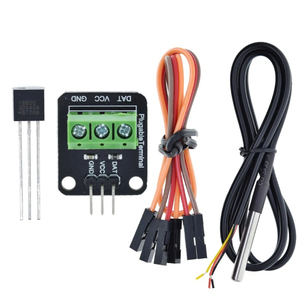 <strong>DS18B20</strong> Temperature <strong>Sensor</strong> Module Kit Waterproof 100CM Digital <strong>Sensor</strong> Cable Stainless Steel Probe Terminal Adapter - Product Image 6
