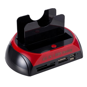USB 2.0 hepsi 1 sabit Disk teksir kart okuyucu 2.5 "/3.5" SATA/IDE HDD yerleştirme istasyonu çift Disk sabit Disk koltuk - Product Image 2