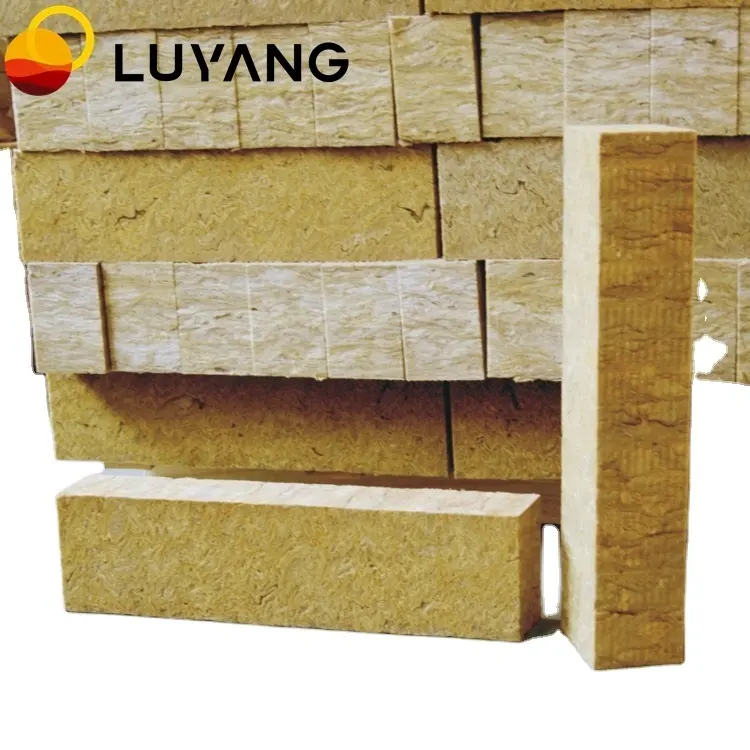 LUYANG BSTWOOL للحريق العزل البازلت 80 كجم/m3 Rockwoo لوح عزل الحرارة مقاومة للماء لوح الصوف الصخري