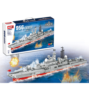 WOMA <strong>TOYS</strong> New Design Birthday Gifts Student Educativos Brick Building Blocks World Warship 956 <strong>Battleship</strong> Battle Ship <strong>Toy</strong> Model - Product Image 4