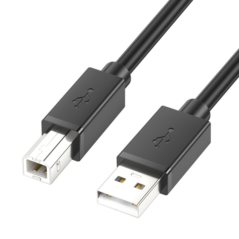 Black usb 2.0 printer cable