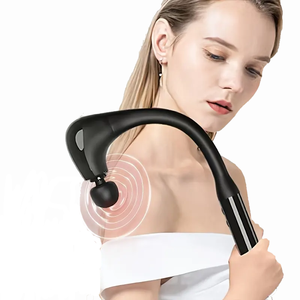 Martillo de masaje muscular inalámbrico personalizado con cabezal de vibración fascial de tejido profundo, función Manual para terapia corporal - Product Image 5