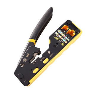 มัลติฟังก์ชั่น 6P 8P สาย Crimper ลวด Stripper เครื่องตัดคีมเครือข่าย Cat5e Cat6 Cat7 rj45 ผ่าน EZ rj45 CRIMPING เครื่องมือ - Product Image 1