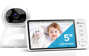 Yeni VB603 Pro 720p bebek izleme monitörü kamera ile kablosuz 5 inç 2.4G iki yönlü konuşma bebek telefonu Cry ses sıcaklık algılama bebek izleme monitörü - Product Image 2
