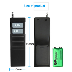 Ehrliche neue 2-Tasten-3000-Meter-Fernbedienung mit großen Tasten RF315/433MHz für NFC-Empfänger - Product Image 5