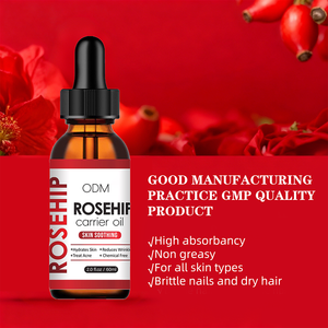 Huile de rose musquée Huile de base pour soins de la peau essentielle à base de graines Maintient la stabilité Réparations Estompe les marques d'acné Huile pour le corps entier - Product Image 3