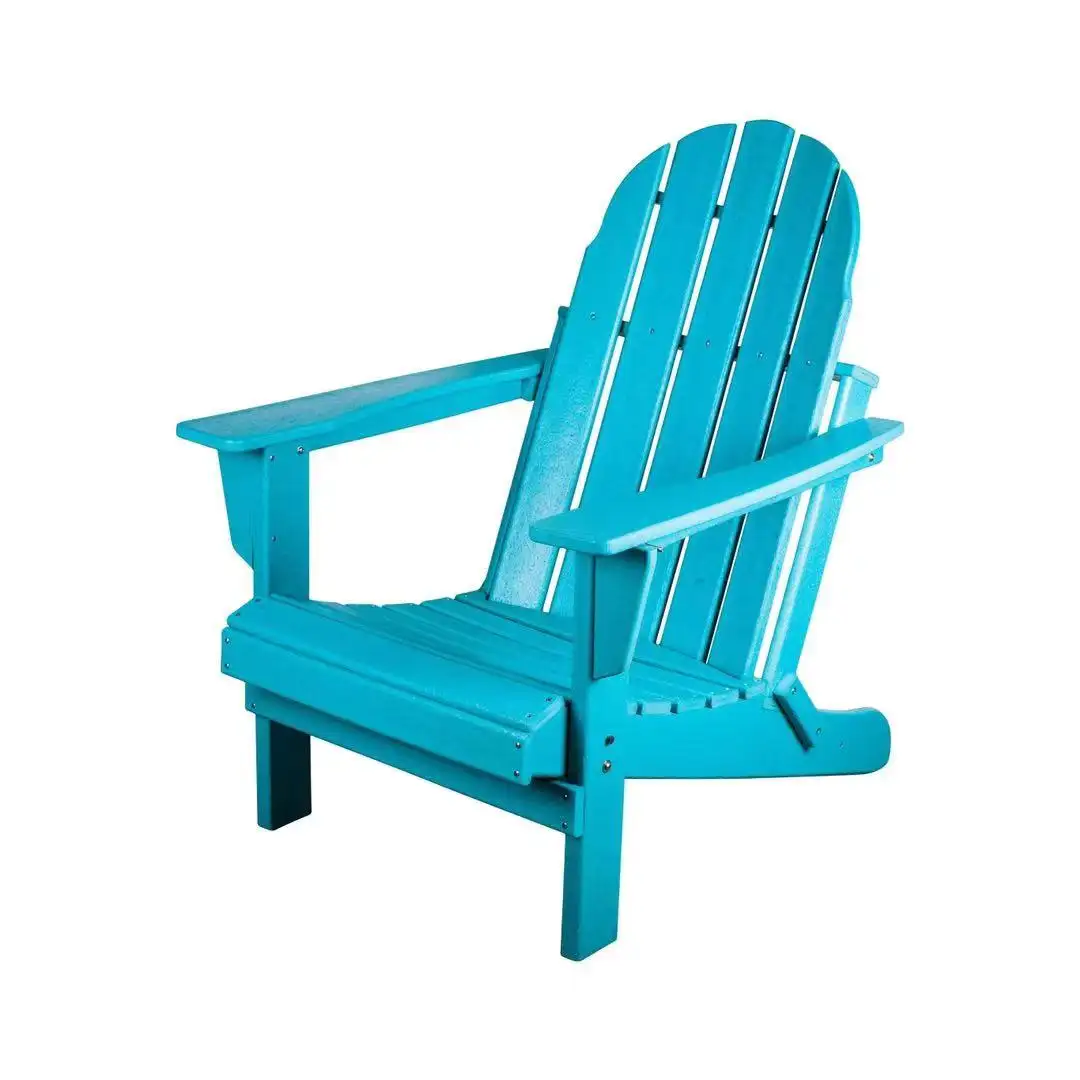 Prezzo all'ingrosso mobili da esterno sedie da giardino pieghevoli in legno di plastica riciclata ambientale Adirondack