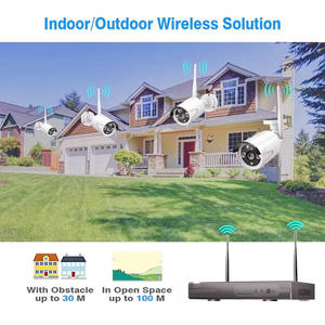 Jianvision 100 Meter langstrecken kabelloses CCTV-Kamerasystem Unterkunft und Stromadapter-cctv-Kamerasystem mit Metall im Freien - Product Image 3
