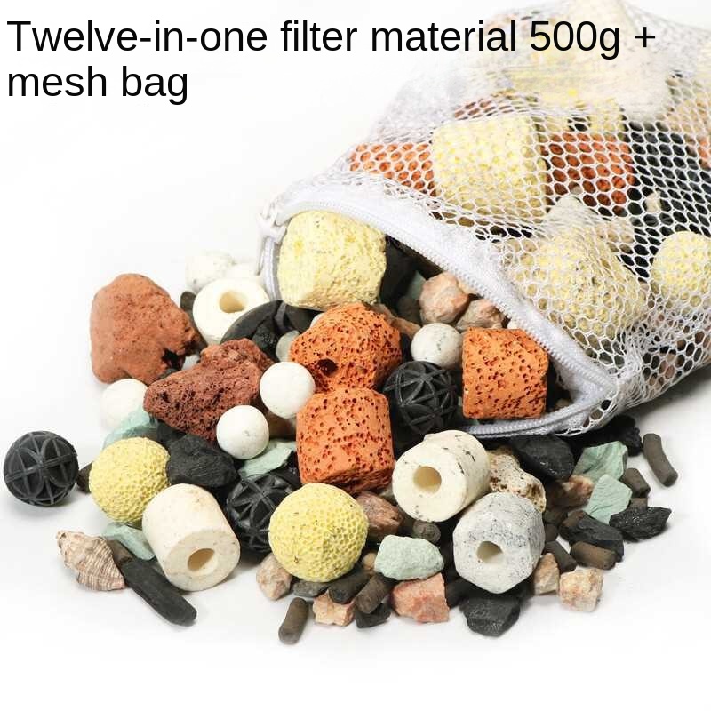 Matériau filtrant douze en un - sac en filet de 500 g