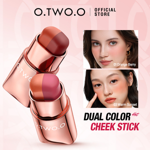 O.TWO.O <strong>2</strong>-in-1 Cream Blush and Contour Stick High Pigment Creamy Texture Long Wear New Feature Lip &amp; Cheek Stick Blush - Product Image 2