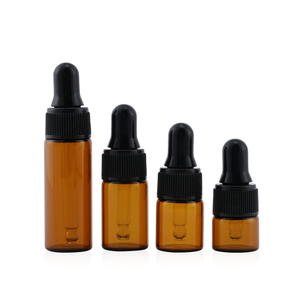 5ml 10ml ilaç flakon 2ml 3ml mini açık kehribar parfüm uçucu yağ test cihazı cam damlalıklı şişe - Product Image 2